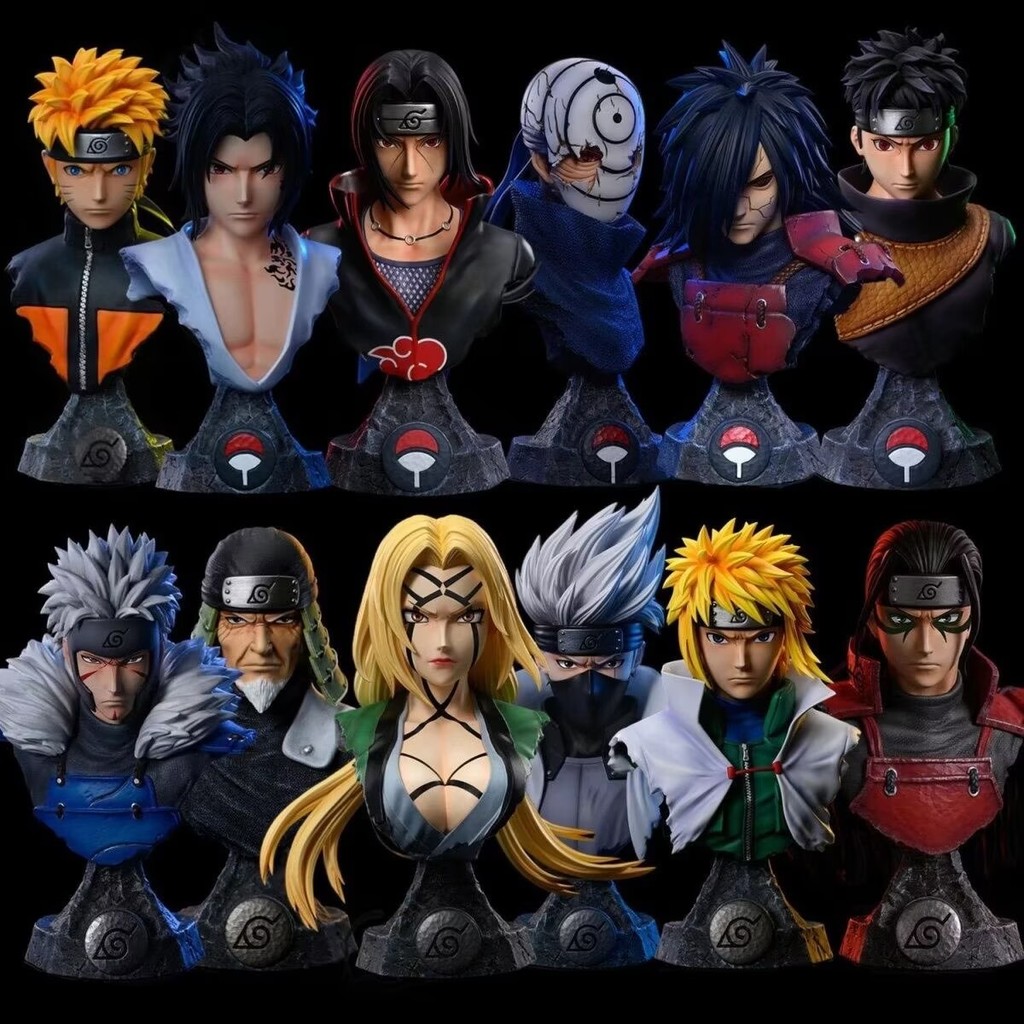 อะนิเมะ NARUTO รูป GK Modle ของเล่น Uzumaki Naruto Madara Obito Sasuke 1/4 Action Figure อะนิเมะตุ๊ก