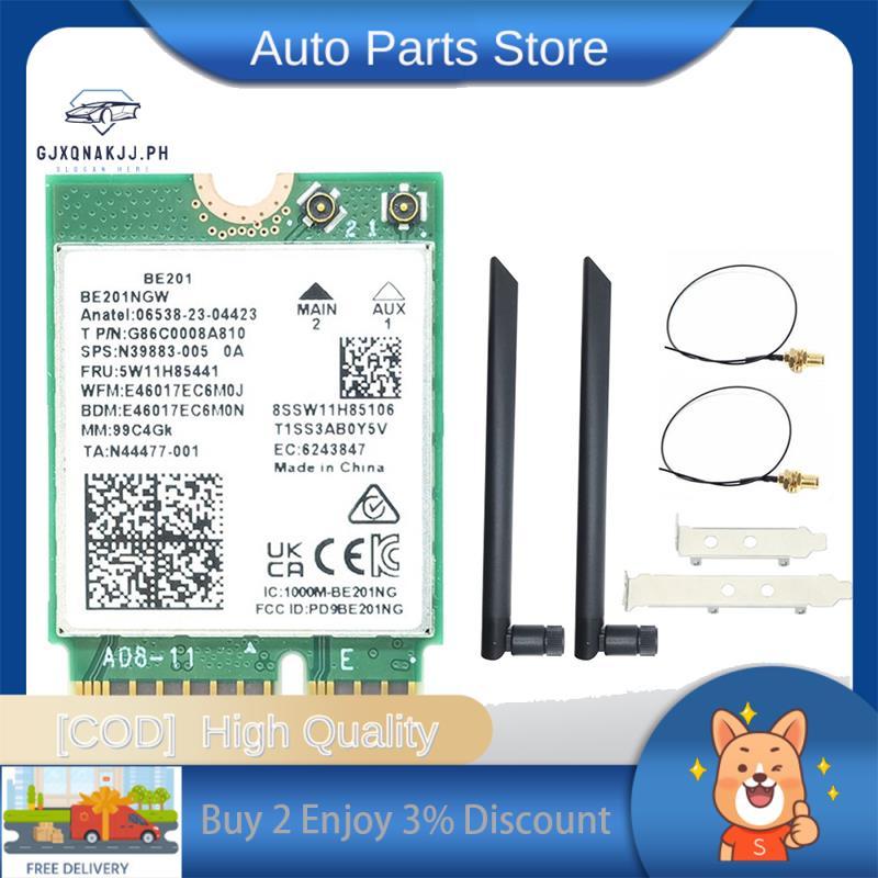 BE201 BE201NGW WIFI7 การ์ด M.2 Cnvio3 8774Mbps Tri-Band BT5.4 โมดูลไร้สายสําหรับ Win10/11 64-Bit พร้