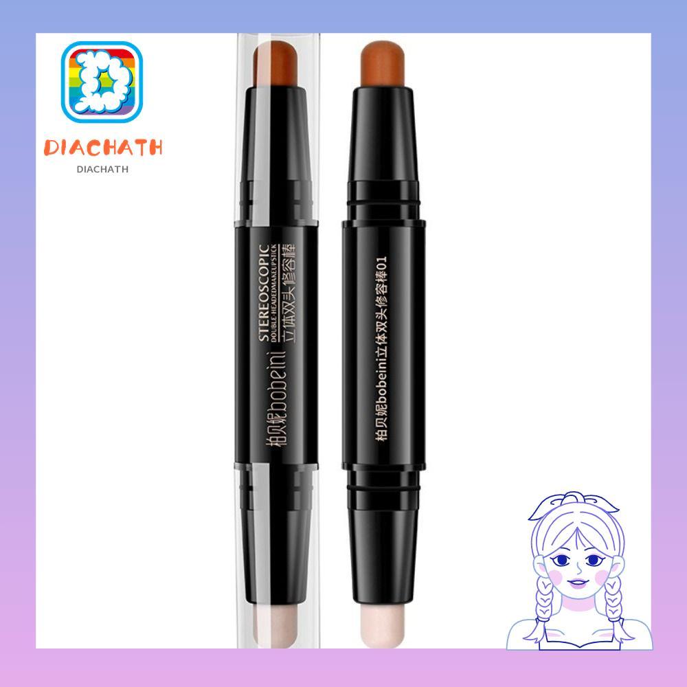 ปากกาคอนซีลเลอร์ DISCHATH แต่งหน้าติดทนนาน V Face Contouring Stick แท่งปรับความสว่างใบหน้า 2-in-1 คุ