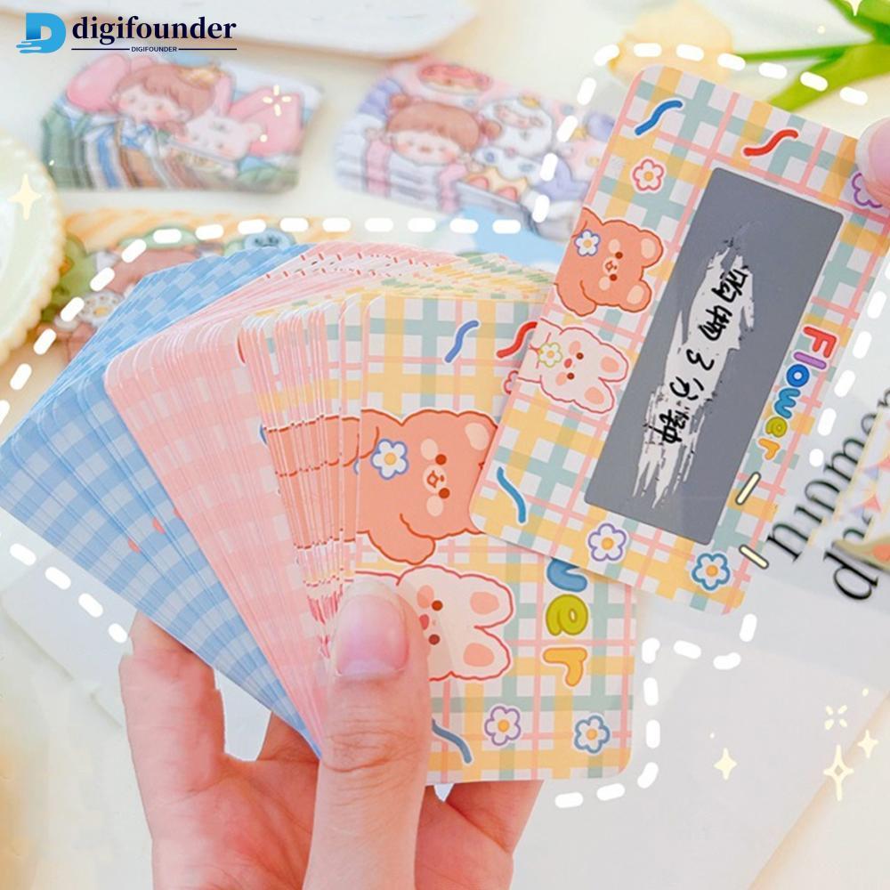 DIGIFOUNDER 20 ชิ้นการ์ตูนรางวัล Scratch Card Interactive Lucky Card Scratch Off สติกเกอร์ Creative 