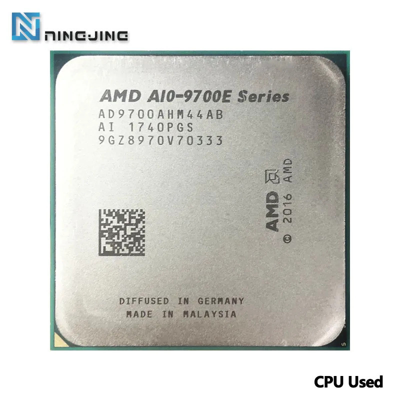 AMD A10-Series A10-9700E A10 9700E 3.0 GHz ใช้ CPU Quad-Core AD9700AHM44AB / AD9700AHM44AB ซ็อกเก็ต 