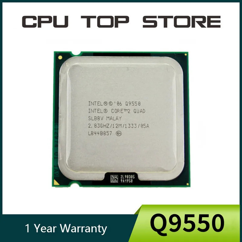 โปรเซสเซอร์ Intel Core 2 Quad Core Q9550 SLAW SLB8V 2.83 GHz LGA 775CPU