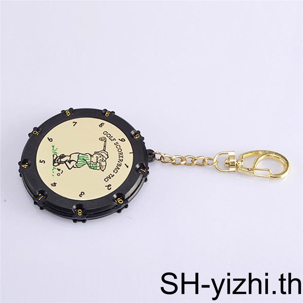 Golf Score Stroke Counter 9 Shots พวงกุญแจคลิป Keeper Golf Score 18 พร้อมรูสําหรับกีฬากลางแจ้งกอล์ฟส