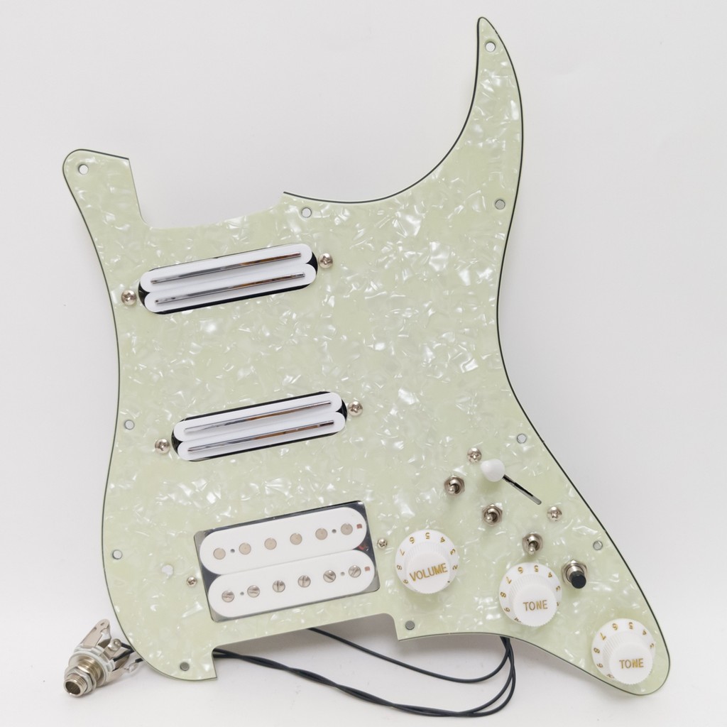 Pre Loadingwired กีตาร์ Stratocaster Pickguard SSH Pick Guard Humbucker Pickup Coil Splitting สวิทช์