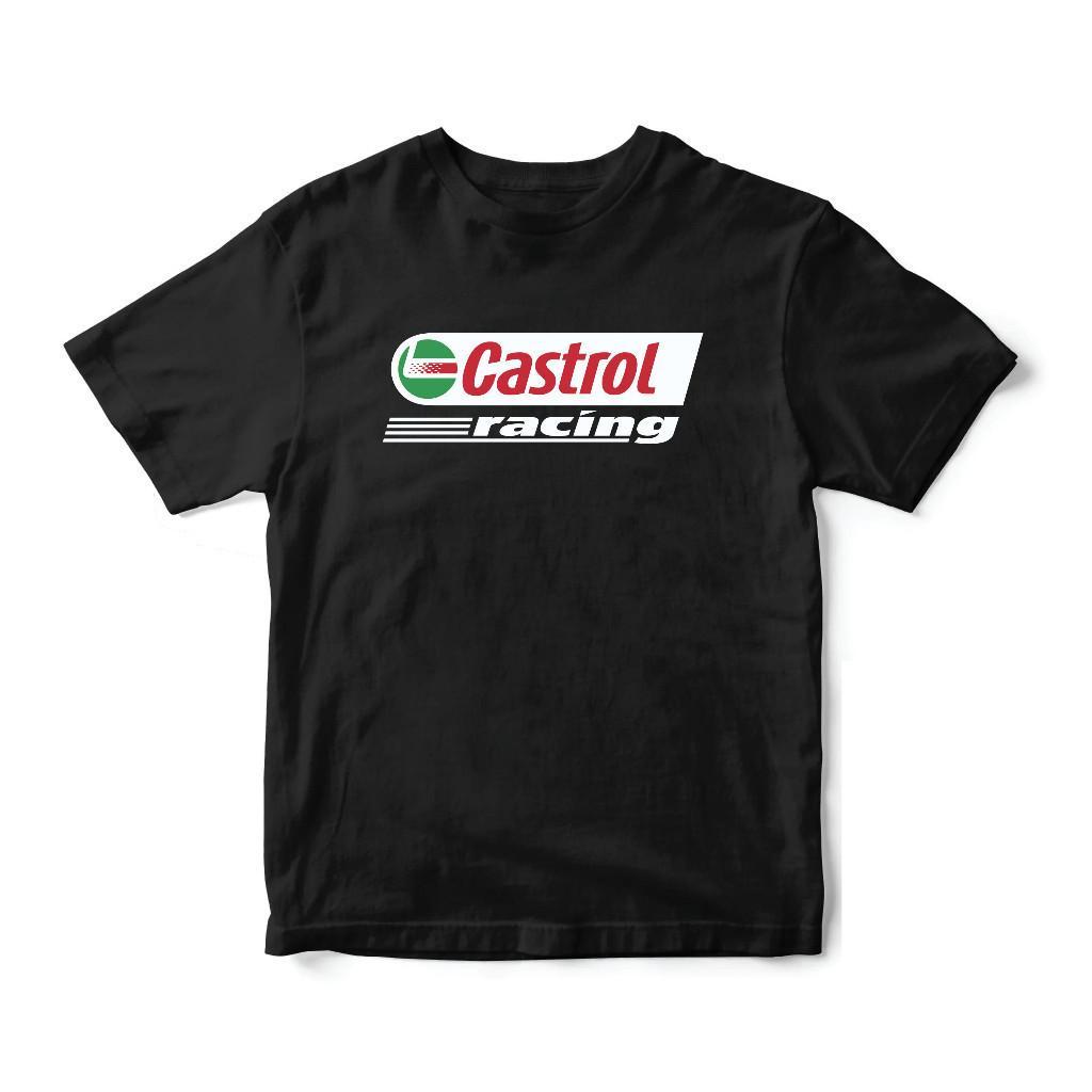 เสื้อยืด Castrol Racing Cotton 100% S-5XL เสื้อยืดพิมพ์ลาย การจัดส่งสินค้า 2-3 วัน