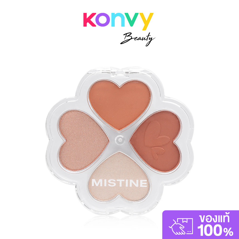 MISTINE Love’s Palette Eyeshadow 1.2g #01 Sweet Peach มิสทิน อายแชโดว์พาเลท.