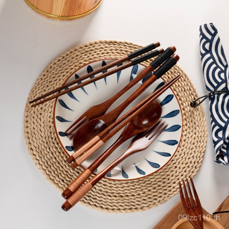 子Nan sticksSpoon 套装 Chop Setมีดไม้CutleryMold子 J8R9