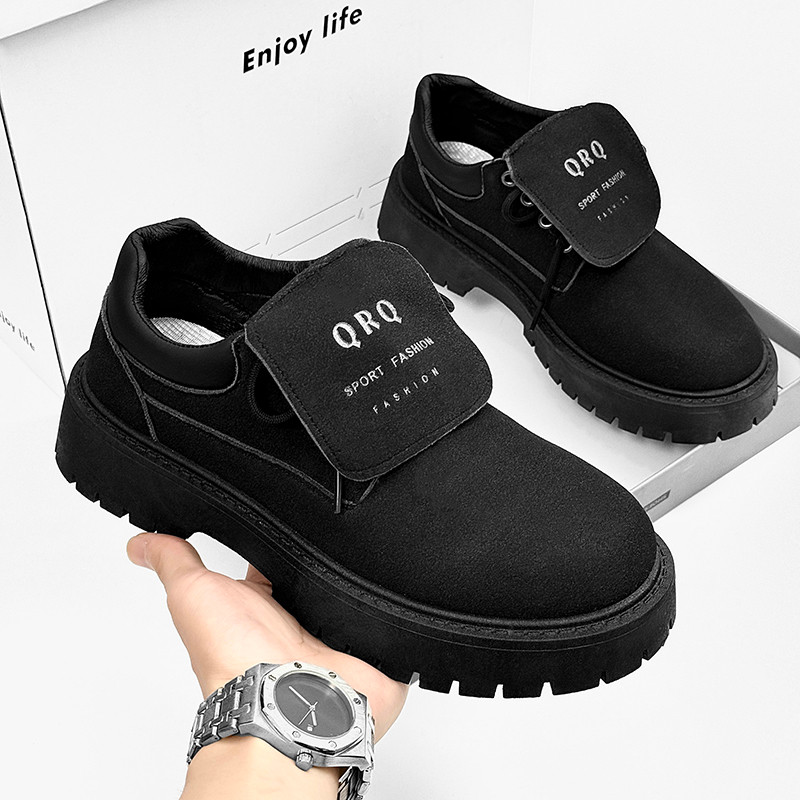 Xinhai รองเท้าหนาSoledรองเท้าหนังหัวใหญ่รองเท้าผู้ชายรองเท้าอินเทรนด์