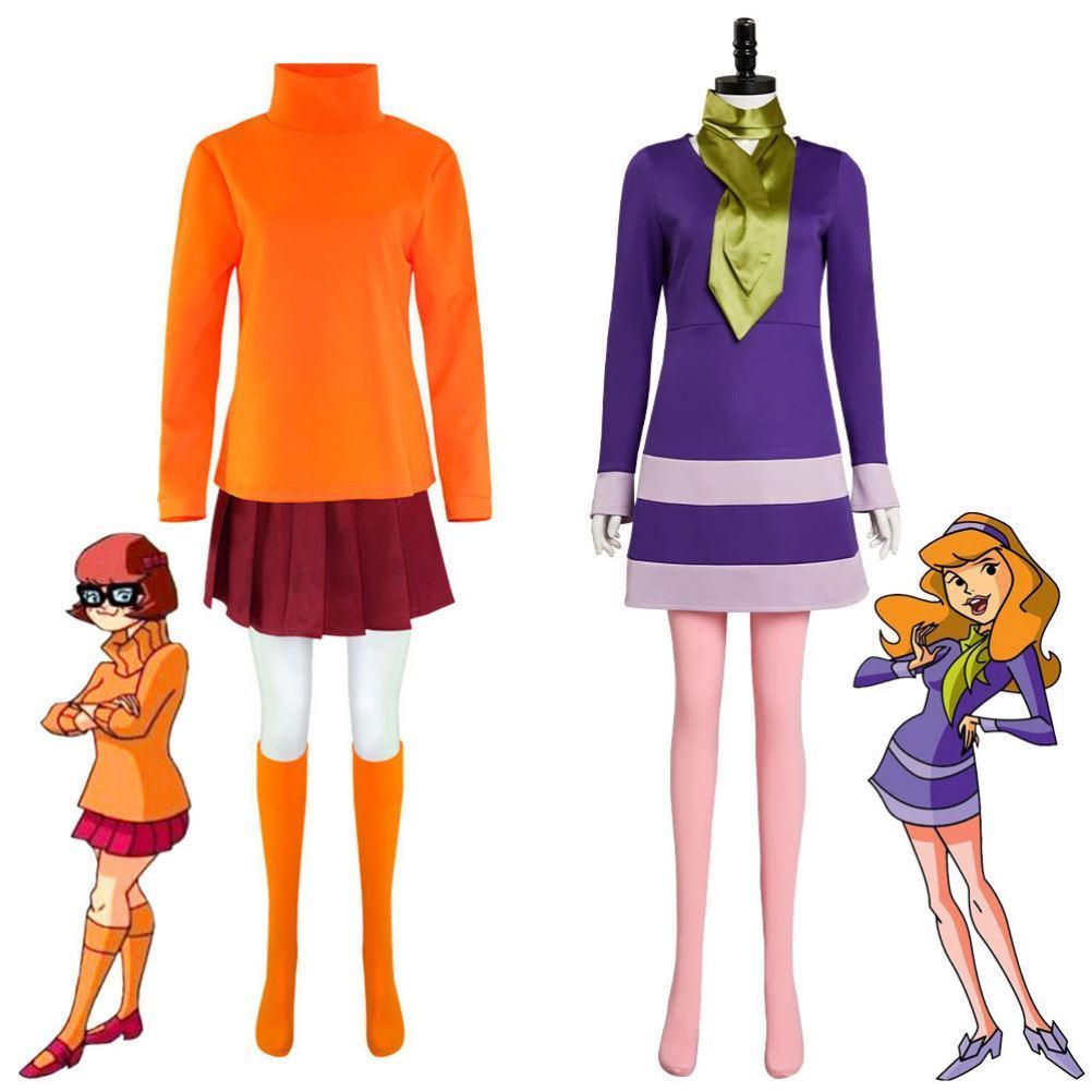 ชุดคอสเพลย์ Halloween ตัวละคร Wilma และ Daphne จาก Scooby-Doo