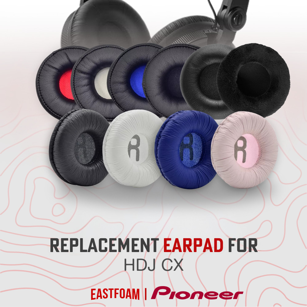 แผ่นโฟมแผ่นรองหูฟัง Pioneer HDJ CX Earcup Pad Earpad โฟม