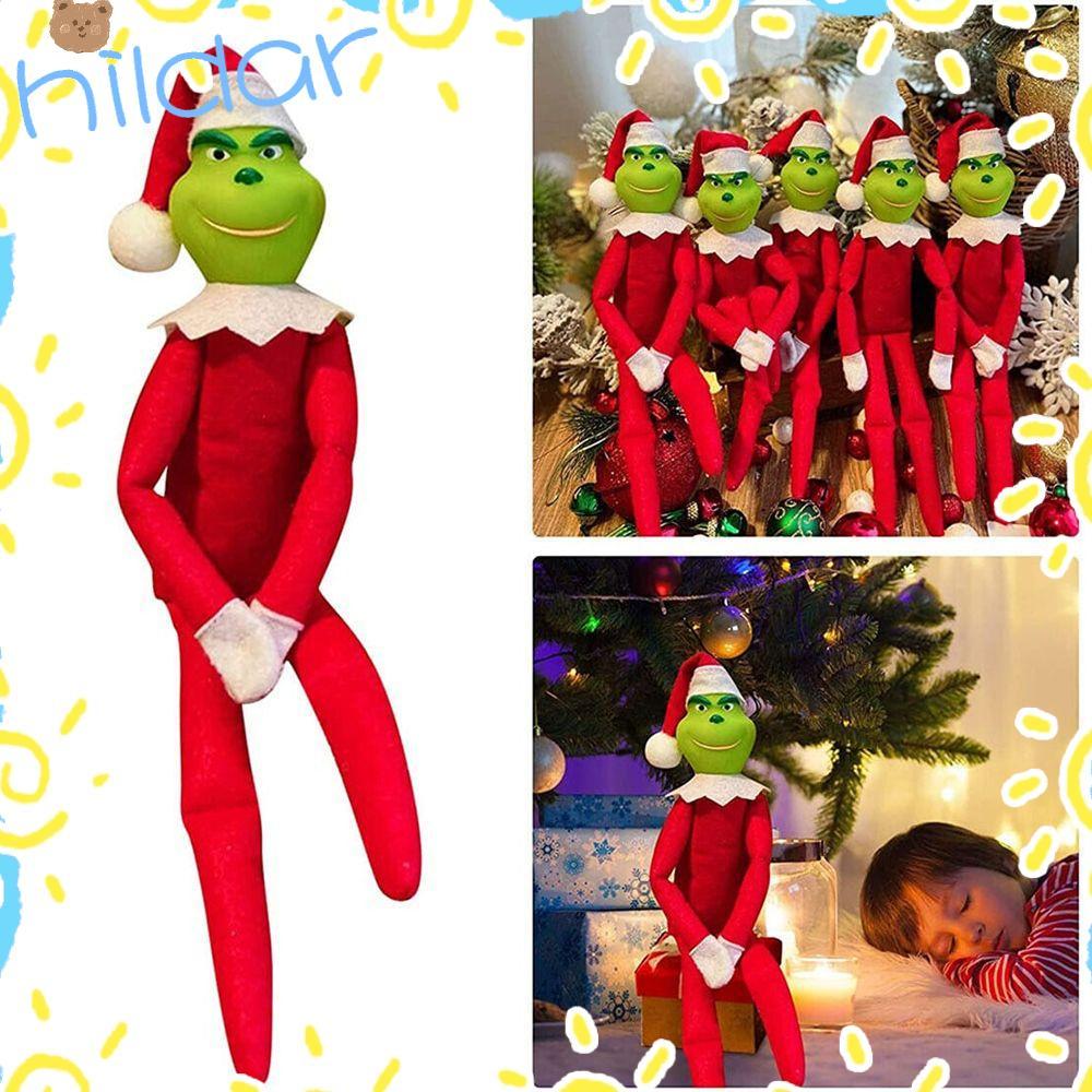HLAR ตุ๊กตาตุ๊กตาของเล่นตุ๊กตาสร้างสรรค์ตกแต่งจี้ของเล่นตุ๊กตา Grinch ตุ๊กตา
