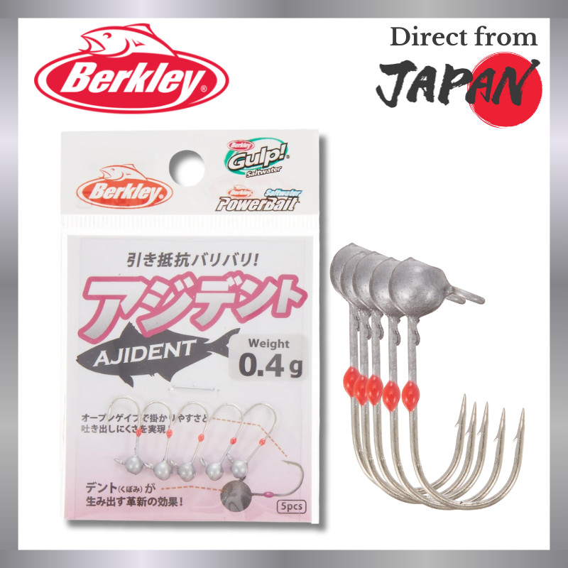 หัวจิ๊ก Berkley Ajident สำหรับตกปลาขนาดเล็ก – มีให้เลือกหลายน้ำหนัก (0.4 กรัม ถึง 2.0 กรัม)