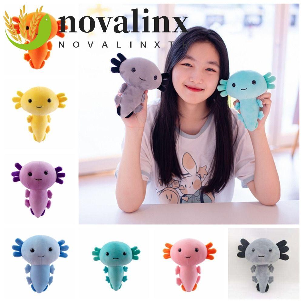NOVALINX 20 ซม.Axolotl ของเล่นตุ๊กตา, Plushie Axolotl Salamander Axolotl ตุ๊กตาสัตว์ Plushie ตุ๊กตา,