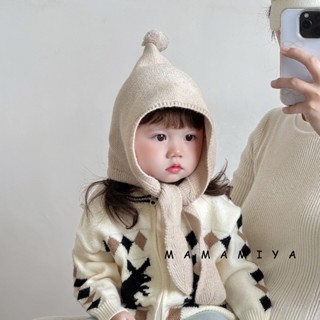 หมวกถักสำหรับเด็กอายุ 2-6 ปี ทำจากผ้าขนสัตว์ อุ่นสบาย เหมาะส…