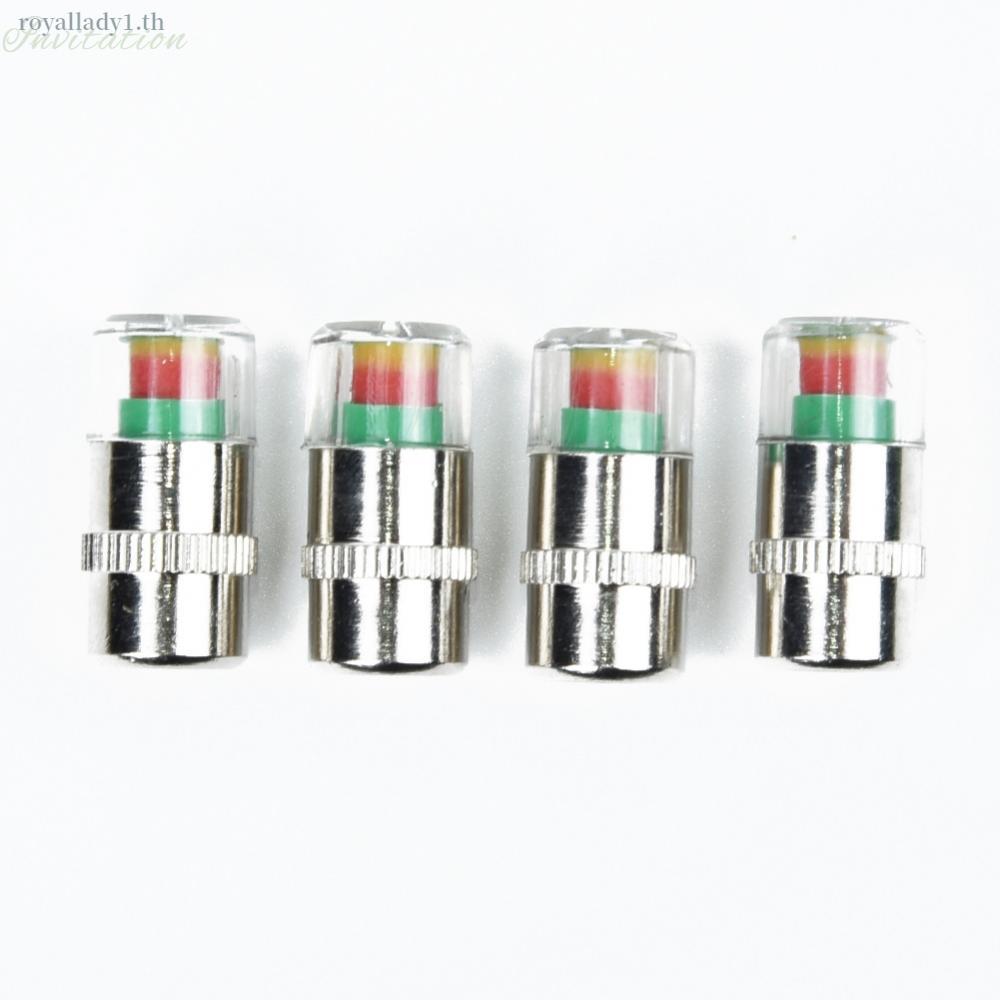 Tire Pressure Caps Tyre 38-32-36 PSI Sensor 4pcs Valve Wheel Universal