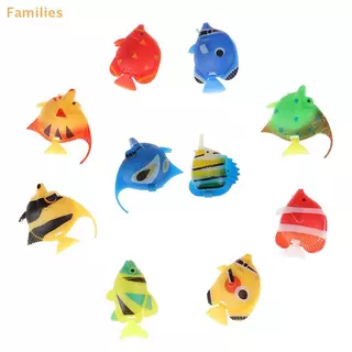 Families> 10 ชิ้นตู้ปลาตู้ปลาประดิษฐ์ปลอมลอยปลาเครื่องประดับตกแต่งสัตว์เลี้ยงได้ดี