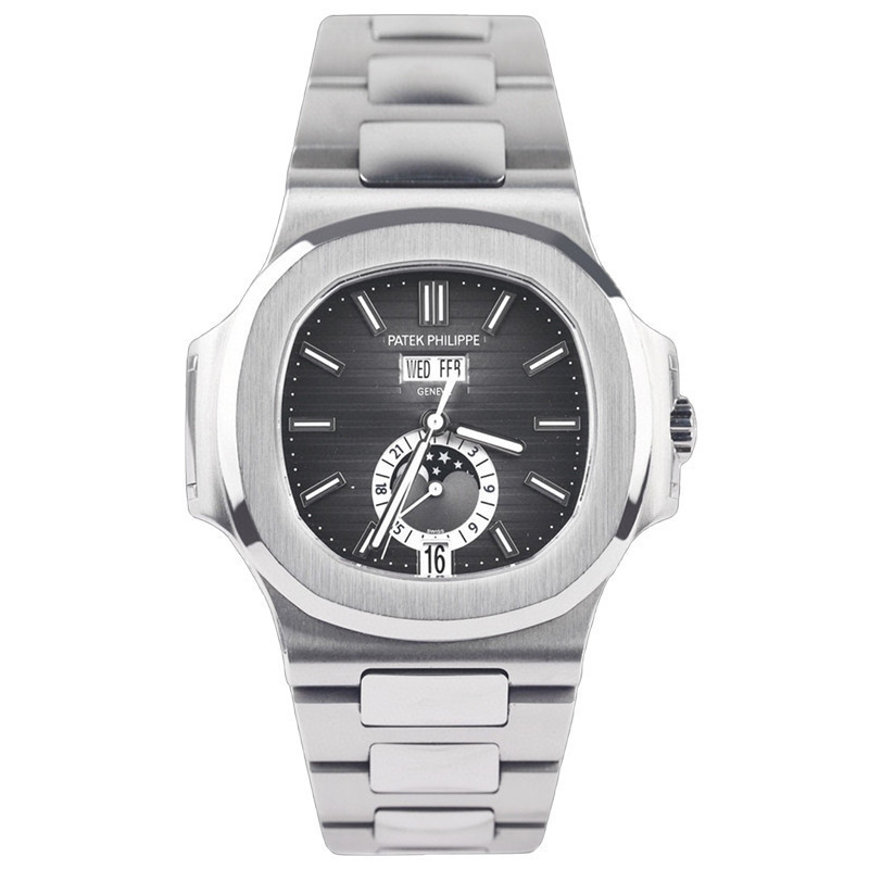 Patek Philippe Philippe Philippe Philippe 5726A สายเหล็ก หน้าปัดกลไกอัตโนมัติ 40.5mm