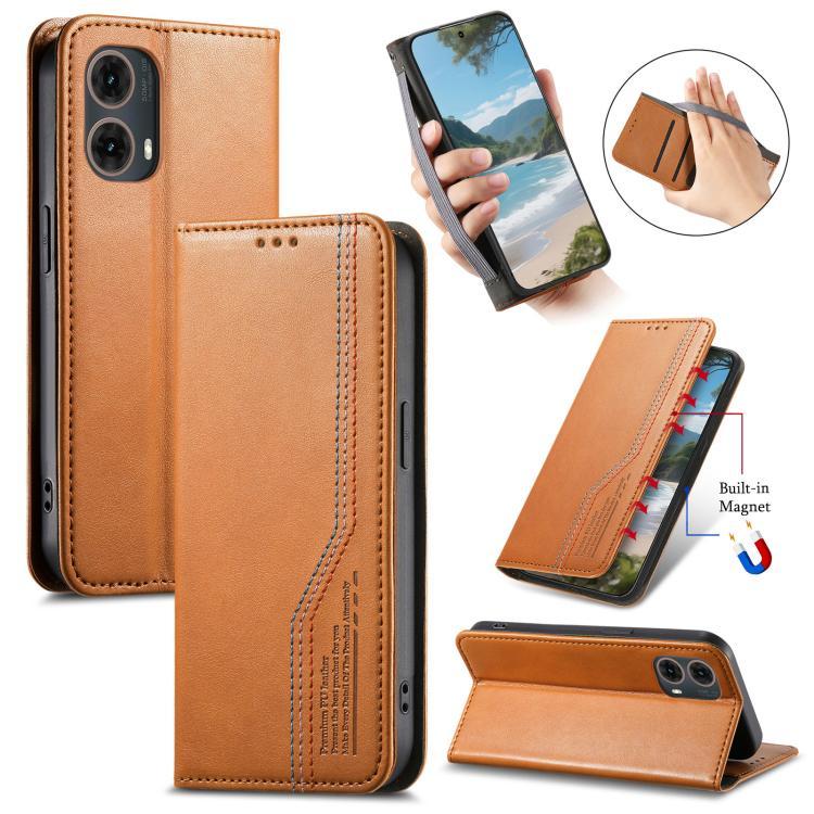 เตรียมจัดส่ง สายรัดข้อมือยืดหยุ่นดูดหนังเคสโทรศัพท์สําหรับ Motorola Moto G85/Motorola Moto G86 5G/Mo