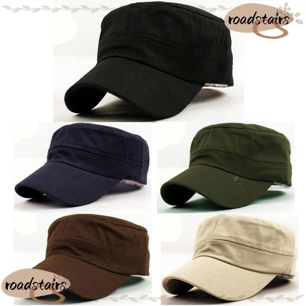 ROADSTAIRS Plain Cap Vintage Outdoor Patrol Cotton