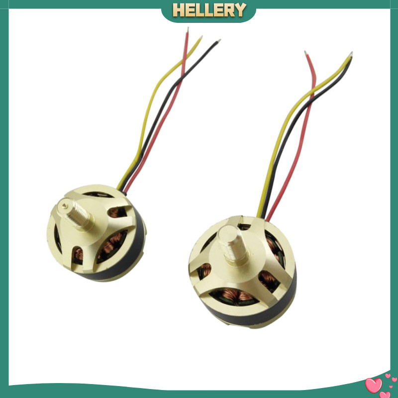 [HelleryTH] มอเตอร์ไร้แปรงถ่าน 2 ชิ้น CW CCW สําหรับ Hubsan X4 H501S H501C เครื่องบินสี่ RC