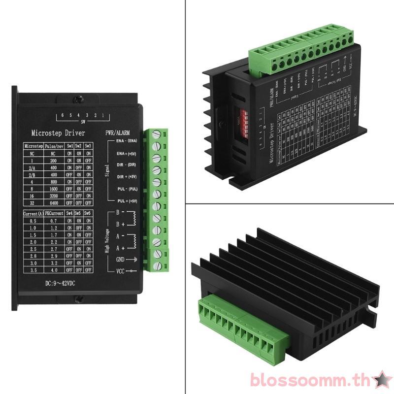 BLOSS TB6600 2 เฟส Stepper Driver DC9-42V 4 0A สําหรับ NEMA17 NEMA23 Stepper Motor