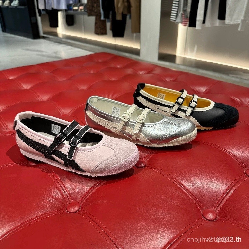 66 Onitsuka Mexican TGRS Ballet Style Ladies Shoes สวมใส่ทุกวัน สะดวก