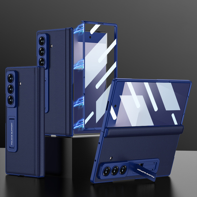 สําหรับ Samsung Galaxy Z Fold 7 เคสโทรศัพท์ฟิล์ม เคสหนังแบบรวม พับ 7 ผู้ถือ Fold 7 anti drop shell