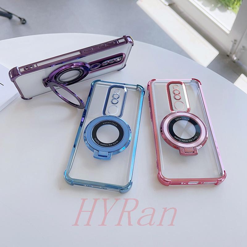 เคส OPPO F11 Pro ถุงลมนิรภัยสี่มุมป้องกันการตก เคสโทรศัพท์แบบใสพร้อมขายึด CDSJ - รูปที่ 2