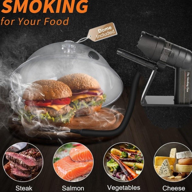 Portable Cold Smoke Generator Hand Smoking Egg Set Cooking Meat Cocktail Tools Bar Restaurant Cafe
