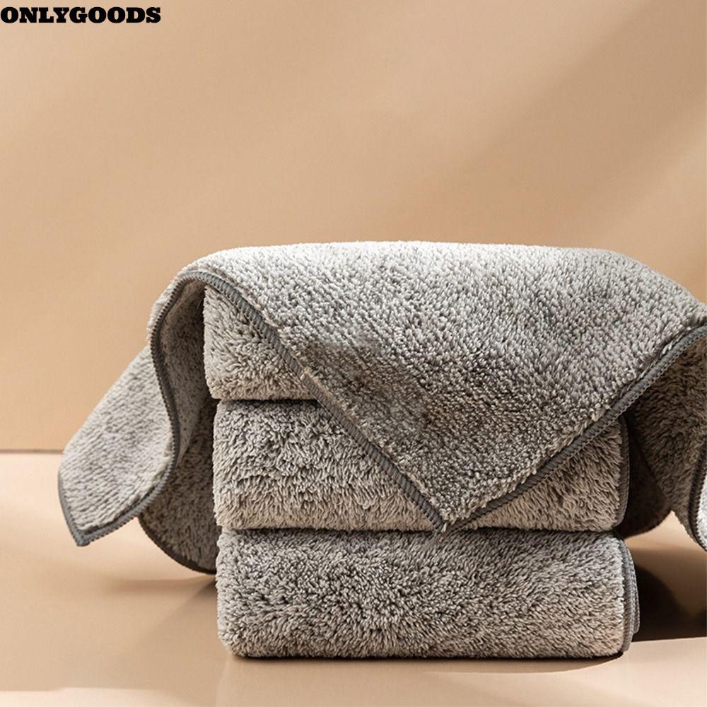 ONLYGOODS ผ้าขนหนูทําความสะอาด, Non-Stick น้ํามันเช็ด Rags ผ้าทําความสะอาดห้องครัว, ล้างทําความสะอาดได้ผ้าเช็ดจานไมโครไฟเบอร์ Scouring Pad Reusable Washcloth House Kitchen