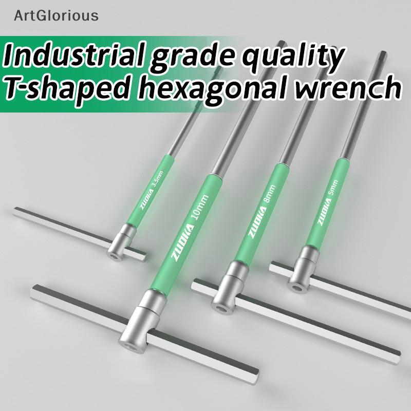 Art T/L 2/2.5/3/4/5/6/8/10 มม.T Torx ไขควง T ประเภท Allen Hex ประแจ Chrome T-รูปเครื่องมือขยาย T-ซ็อ