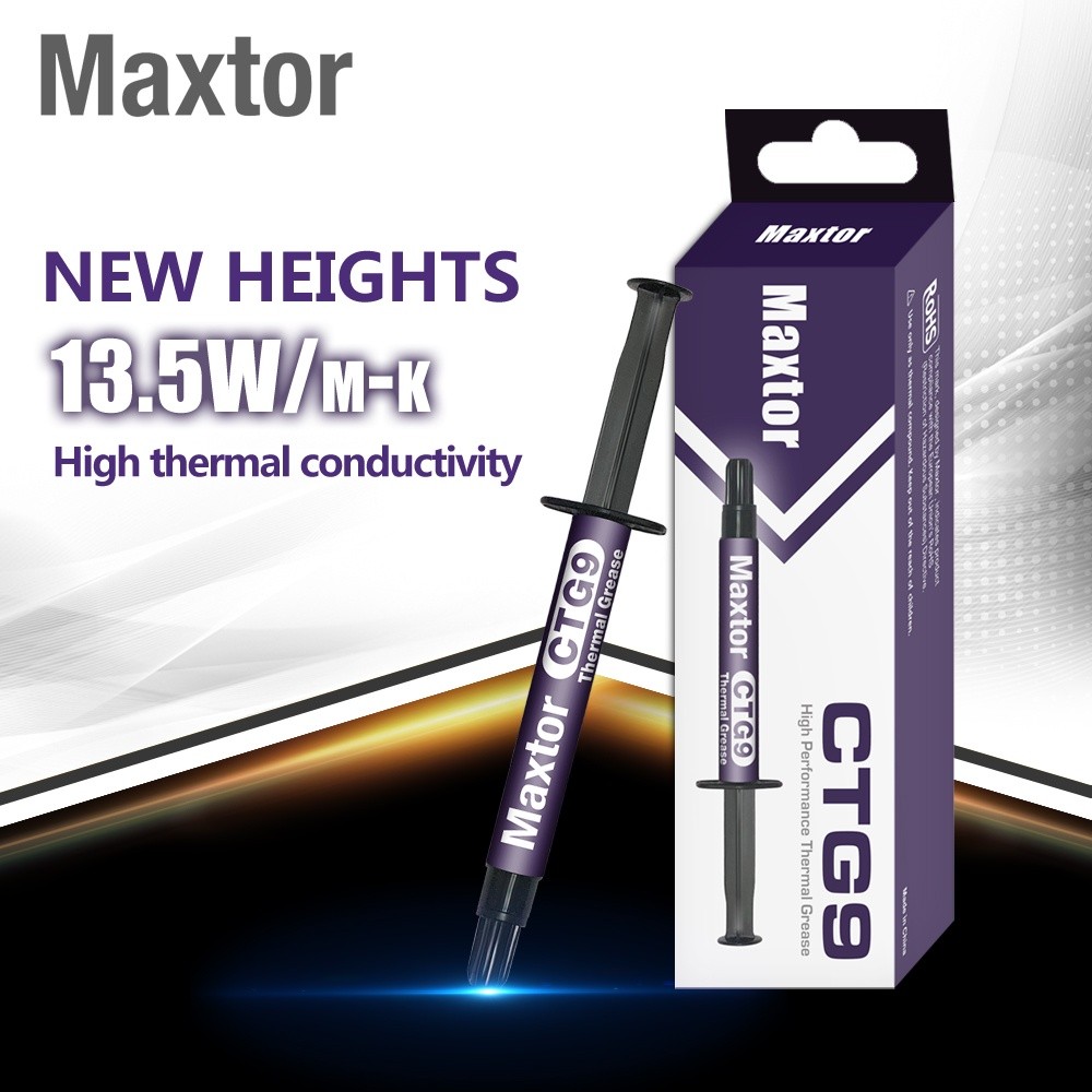 Maxtor CTG9 Thermal Grease 13.5w/mK 8g - CPU/LED/Router/Set-top Box ซิลิโคนระบายความร้อน