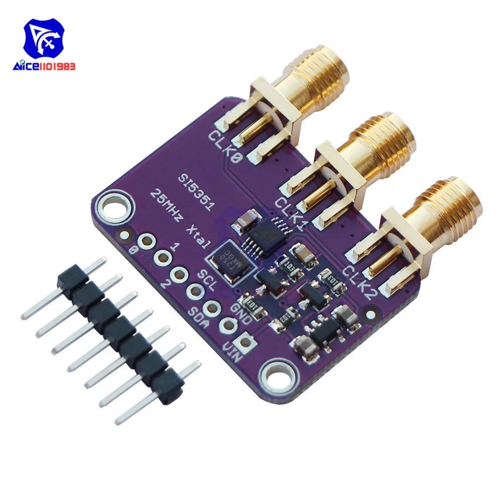 CJMCU-5351 Si5351 นาฬิกาเครื่องกําเนิดไฟฟ้า Breakout Board 8KHz ถึง 160MHz 3-5VDC สําหรับ Arduino I2