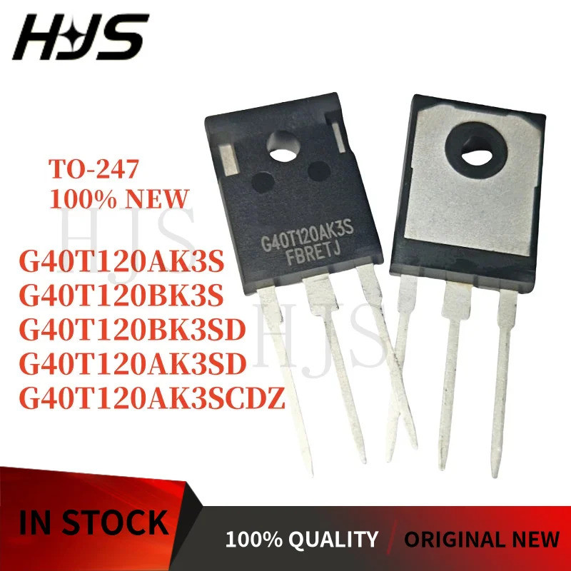 5PCS G40T120AK3S G40T120AK3SCDZ G40T120AK3SD G40T120BK3S G40T120BK3SD TO-247 Field Effect ทรานซิสเตอ