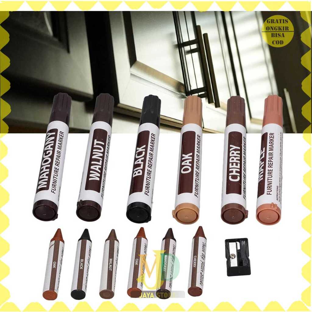 Yongli Wood Repair Sticks Marker Set 12 ชิ้น - YL228 -MJD-