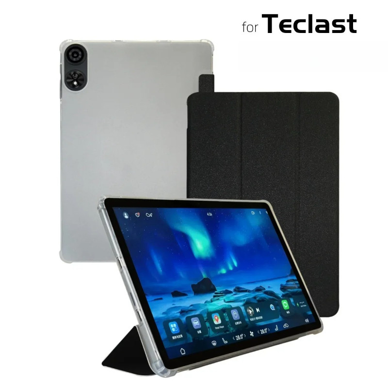 Slim สําหรับ Teclast P50 2025 ใหม่ T50Plus 11 นิ้วแท็บเล็ตพับ PU หนัง Soft Tpu ปกหลังสําหรับ Teclast
