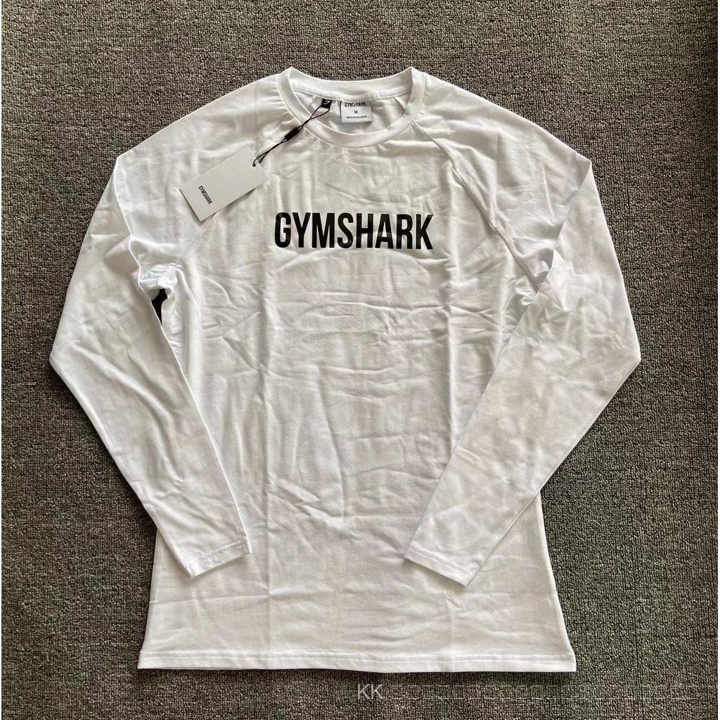 GYMSHARK Apollo Men’s Long Sleeve Shirt สไตล์สมาร์ทสำหรับออกกำลังกายและสวมใส่ในวันธรรมดา ทำจากเนื้อผ