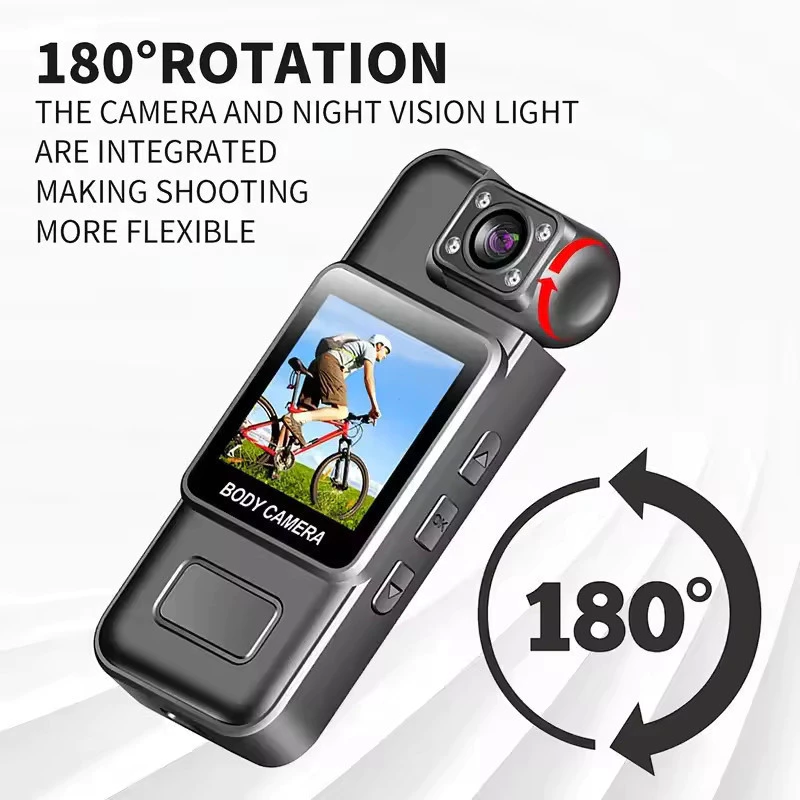 4K Full HD WiFi Mini กล้องบันทึกวิดีโอดิจิตอลแบบพกพาตํารวจ Body Cam อินฟราเรด Night Vision กีฬา DV จักรยานขนาดเล็กกล้องวิดีโอ thumbnail 3