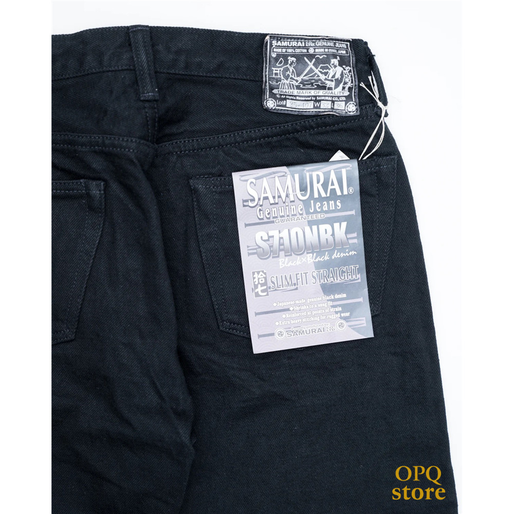 [Limited Edition] SAMURAI JEANS SAMURAI Japanese Black JEANS Slim-fit Straight S710NBKII
