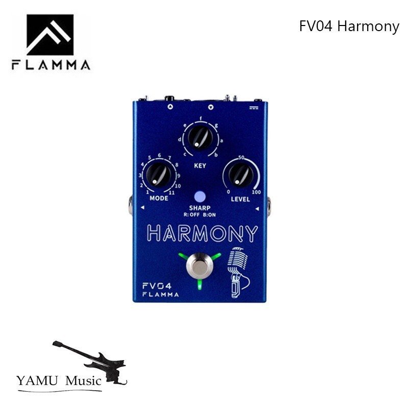 FLAMMA FV04 Harmony Vocal Effects Processor 12 Pitches with 11 Different Harmony Mode 48V Phantom Po