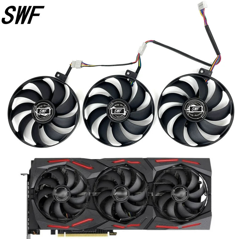 I*FDC10H12S9-C T129215SU 7Pin GPU การ์ดพัดลมระบายความร้อนสําหรับ ASUS ROG STRIX-GeForce RTX 2070 208