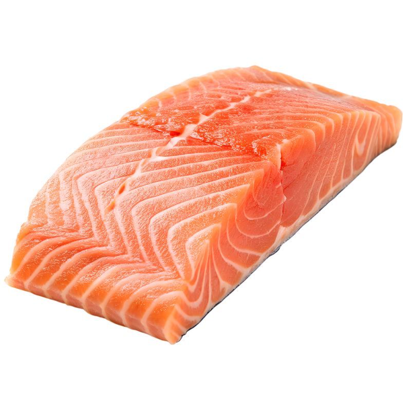 ธรรมชาติซีฟู้ดเนื้อปลาแซลมอนแอตแลนติกหั่นชิ้นแช่แข็ง 110ก Thammachart Seafood Frozen Salmon Fillet 110g [0000048715560 ]