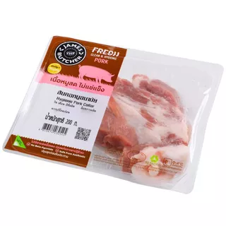 เจมส์เดอะบุชเชอร์สันคอหมูอนามัย 200กรัม James The Butcher Hygienic Pork Collar 200g. [หมายเลขบาร์โค้ด 8853474030545 ]