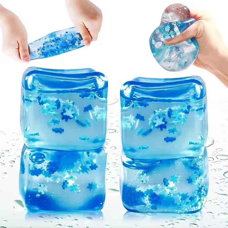 Squishy Maltose Cube Stress Squeeze Ball สีสัน Anti Stress Ball Decompression Squishy Cube ช้า Rebou