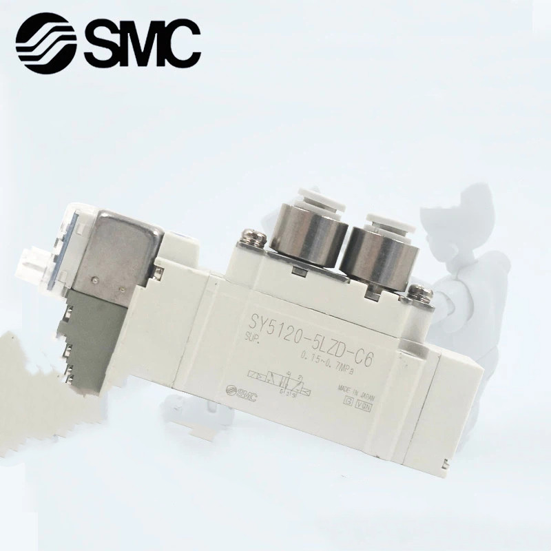 SMC ประเภทโซลินอยด์วาล์ว SY3120/3220/3320-4/5LZD/LZ/LD-M5-C4-C6 สินค้าพร้อมส่ง