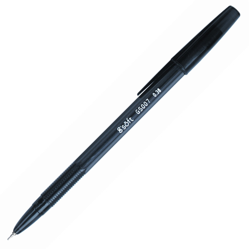 G-SOFT ปากกาลูกลื่น หมึกเจล 0.38 มม. สีดำ รุ่น GS007