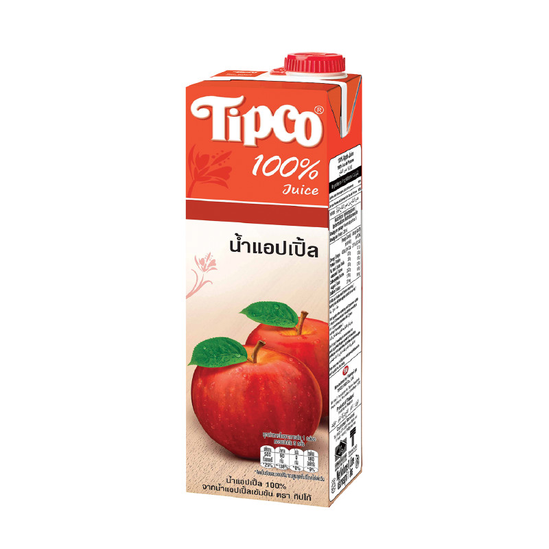 TIPCO น้ำแอปเปิ้ล Apple juice 100% ขนาด 1000 ml.