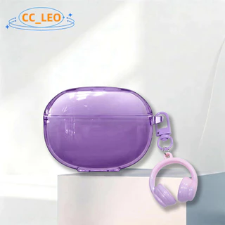 for EDIFIER Comfo Bass Case Colorful Clear Soft Case Cute Keychain Pendant Suitable for EDIFIER Comfo Bass Shockproof Shell Protective Sleeve