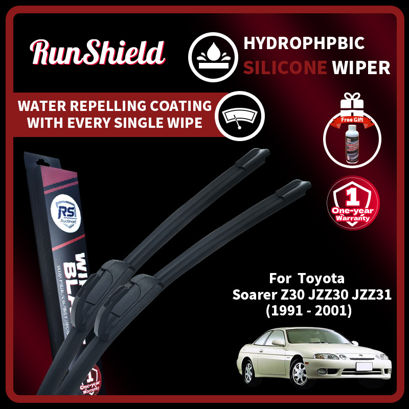 RunShield สําหรับ Toyota Soarer Z30 1991 - 2001 JZZ30 JZZ31 เคลือบไฮโดรโฟบิกซิลิโคนใบปัดน้ําฝนกระจกร