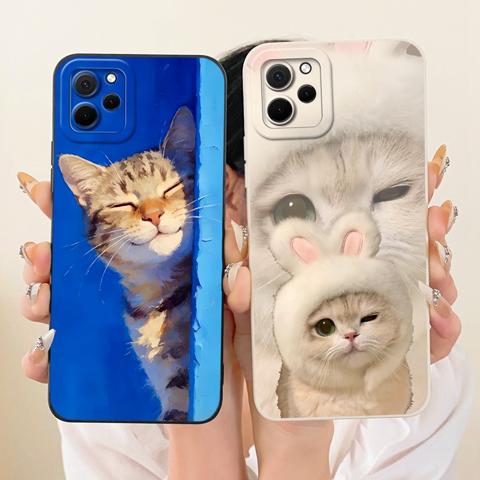สําหรับ Huawei Nova Y61 กรณี EVE-LX9 EVE-LX3 น่ารักการ์ตูนกระต่ายซิลิโคนเหลวนุ่มสําหรับ Huawei Nova 